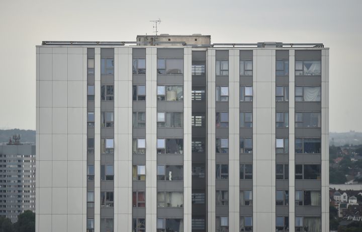 Tower blocks on the Chalcots Estate where some 3,000 residents have been evacuated