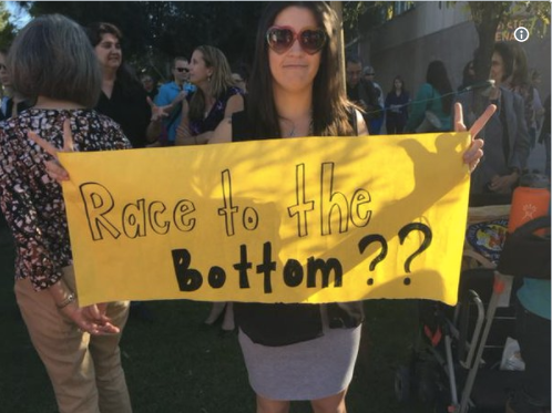 Protest at the Arizona state capital.