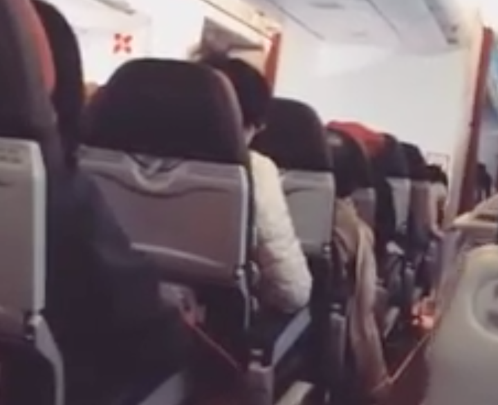 Passengers said they were told to pray by the captain