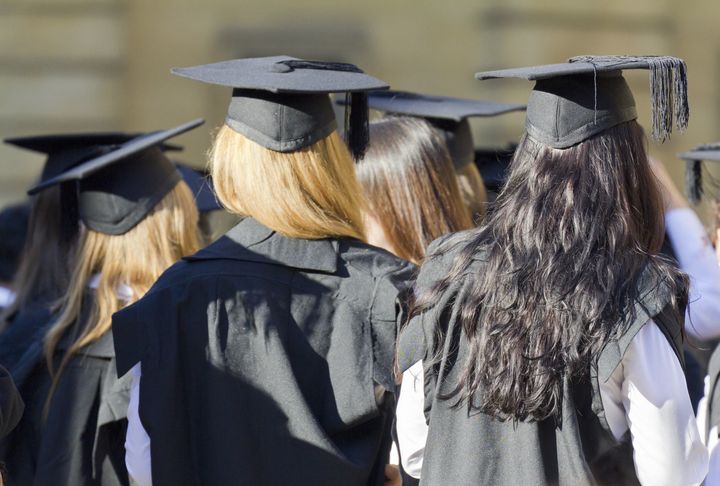 Oxford University students have called for all students to wear short-sleeved graduation gowns (pictured) 
