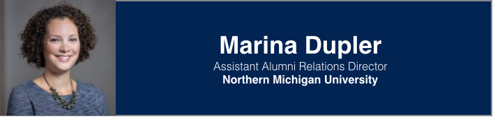 <p>Marina Dupler | Assistant Alumni Relations Director</p>