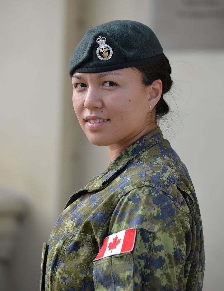 Megan Couto became the first female captain to lead the Queen's Guard 