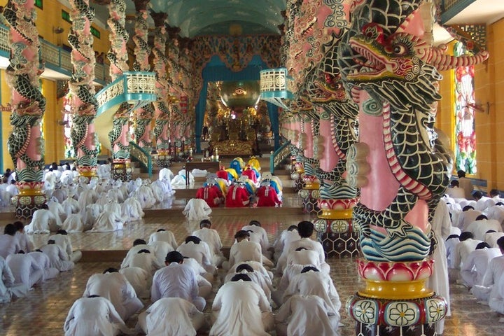 Cao Dai temple in Tay Ninh, Vietnam.