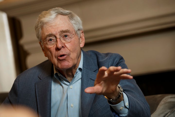 Charles Koch has an estimated net worth of $47.8 billion, according to Forbes. 