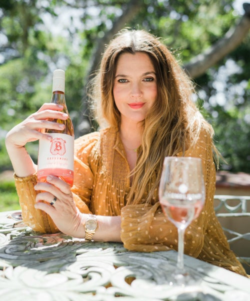 Drew Barrymore and her Barrymore Rosé