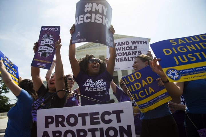 I celebrated the <em>Whole Woman’s Health</em> decision at the Supreme Court on Monday, June 27, 2016, with Renee Bracey Sher