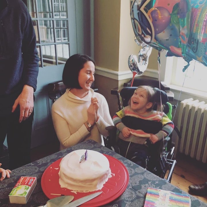 <p><em>Lucia smiling on a third birthday we had only dreamed of seeing!</em></p>