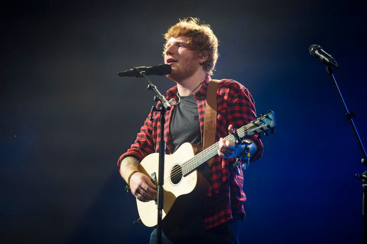 Ed Sheeran played the Pyramid Stage on Sunday night