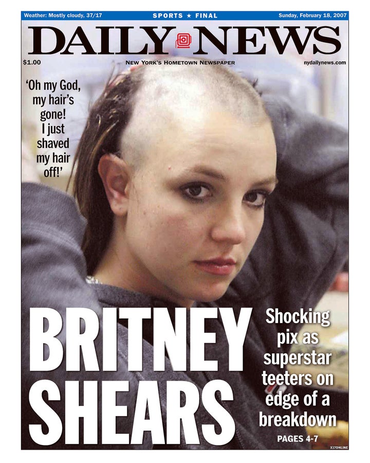 Britney's well documented public meltdown resulted in front pages like this.