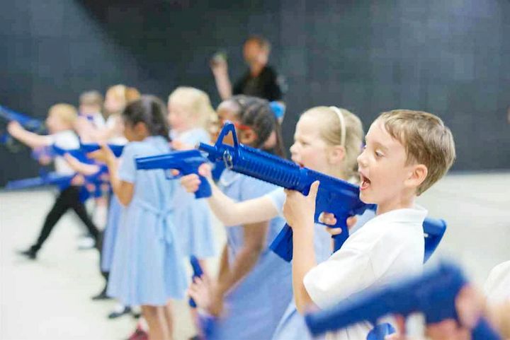 West Midlands Police caused controversy after primary school children were encouraged to brandish fake guns 