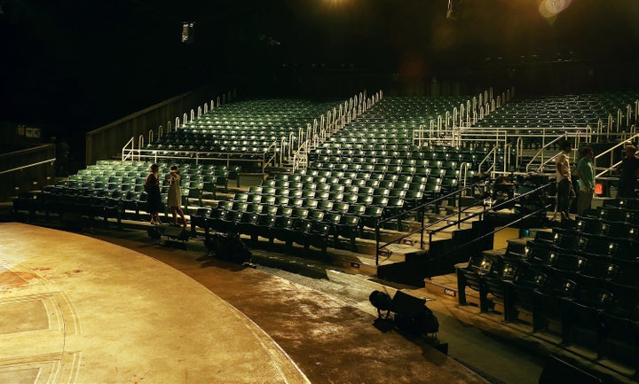 The Delacorte Theater on the 'Julius Caesar' opening night on June 12, 2017 in New York City.