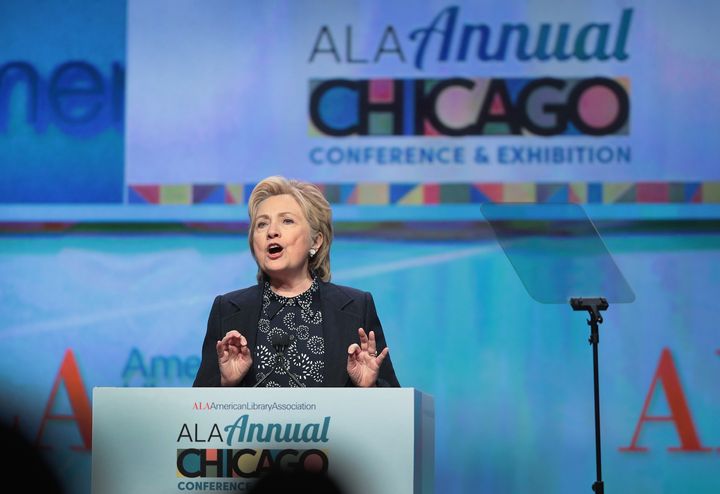 Former Secretary of State Hillary Clinton said the work librarians do is at the "heart of an open, inclusive and diverse society."