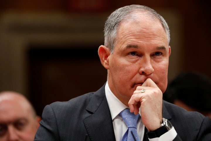 Environmental Protection Agency Administrator Scott Pruitt testifies before a Senate Appropriations Subcommittee on Capitol Hill in Washington, U.S., June 27, 2017. 