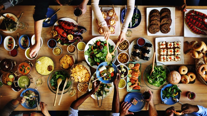 <p>Look at all that food!</p>