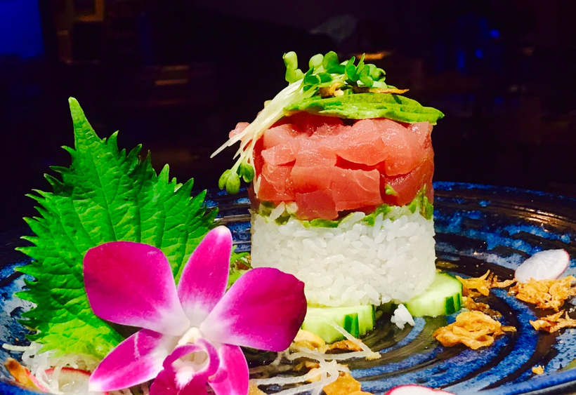Thai style tuna ceviche