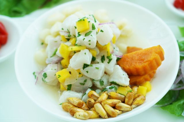 Traditional ceviche