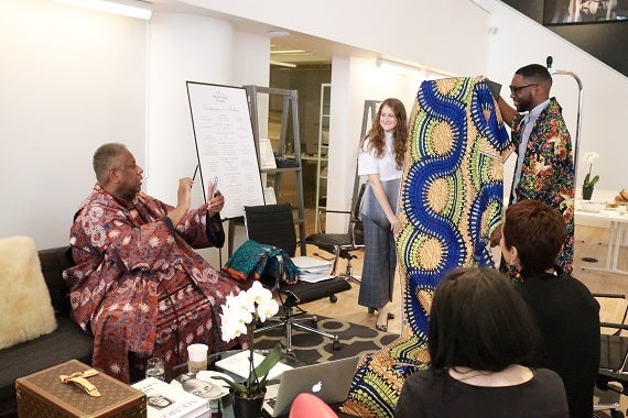 Saint Louis Fashion Incubator Designers Audra Noyes & Reuben Reuel with André Leon Talley 