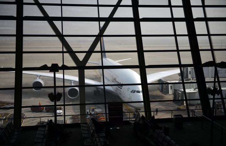 The incident occurred on Tuesday at Shanghai airport (file photo)