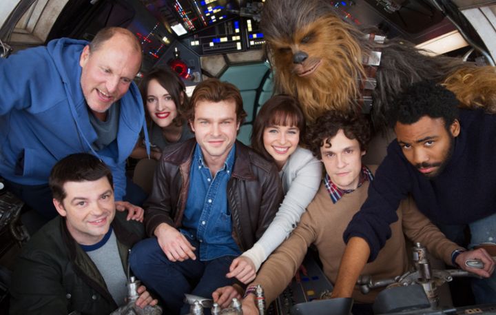 The cast of the Han Solo film