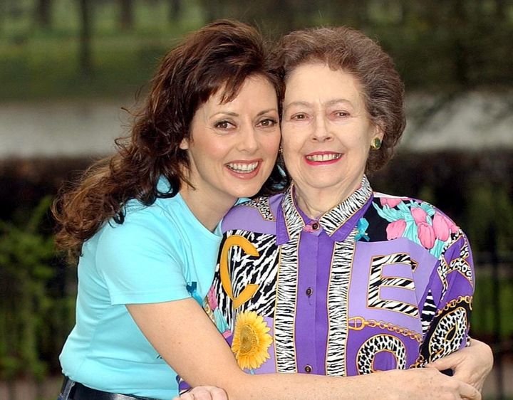 Carol Vorderman and her mum, Jean