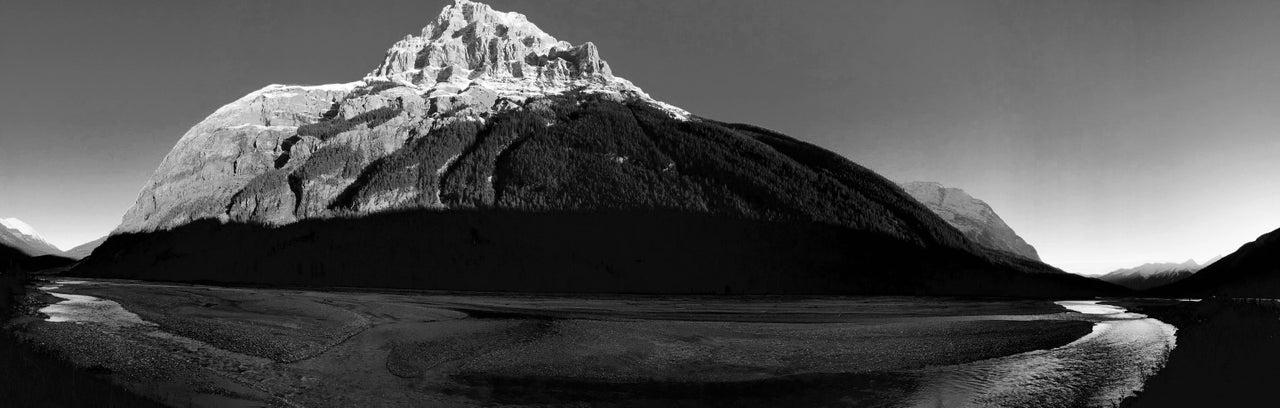 Andrew McCausland. Abbotsford BC, Canada. 2nd Place – Panorama."This picture was taken in the Yoho National Park of Canada just outside of Field, BC on October 12, 2016. I was traveling to Banff from Vancouver and the sun was disappearing over the mountains and I was compelled to stop and capture the Majestic mountain in the fading light.”