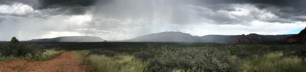 Brian Marchuck. Lancaster PA, United States. 3rd Place – Panorama.“The day started beautiful and sunny. During an ATV ride through the Sedona Mountain wilderness I jumped off the ATV as a rain storm blew in and portions of the sky started dropping rain bands over the landscape. The photo is called, Rain Over the Reds.”