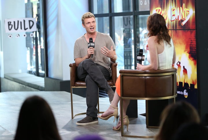 Nick Carter discusses the new show "Boy Band" at Build on June 26, 2017, in New York.