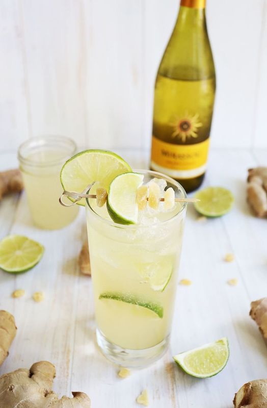 Get the Ginger Lime Spritzer recipe from A Beautiful Mess