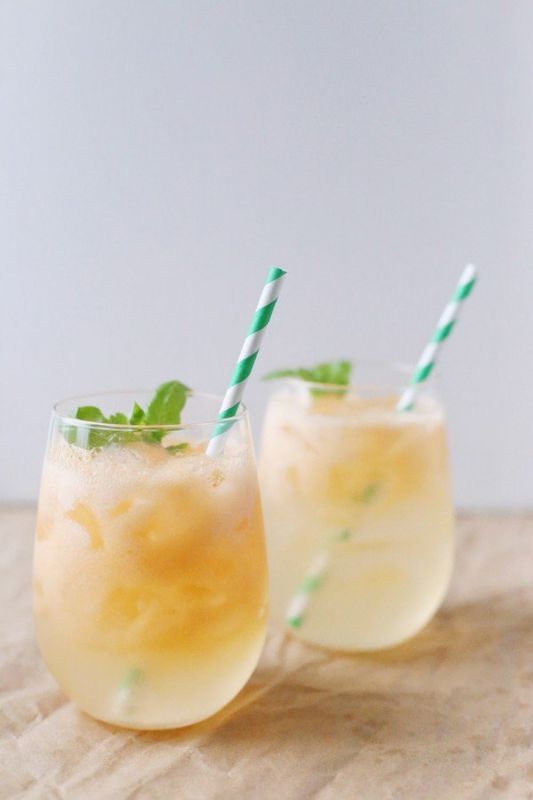 Get the Melon Basil White Wine Spritzer recipe from Cyd Converse via The Sweetest Occasion