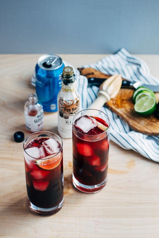 Get the Red Wine Spritzer with Lime and Bitters recipe from Brooklyn Supper