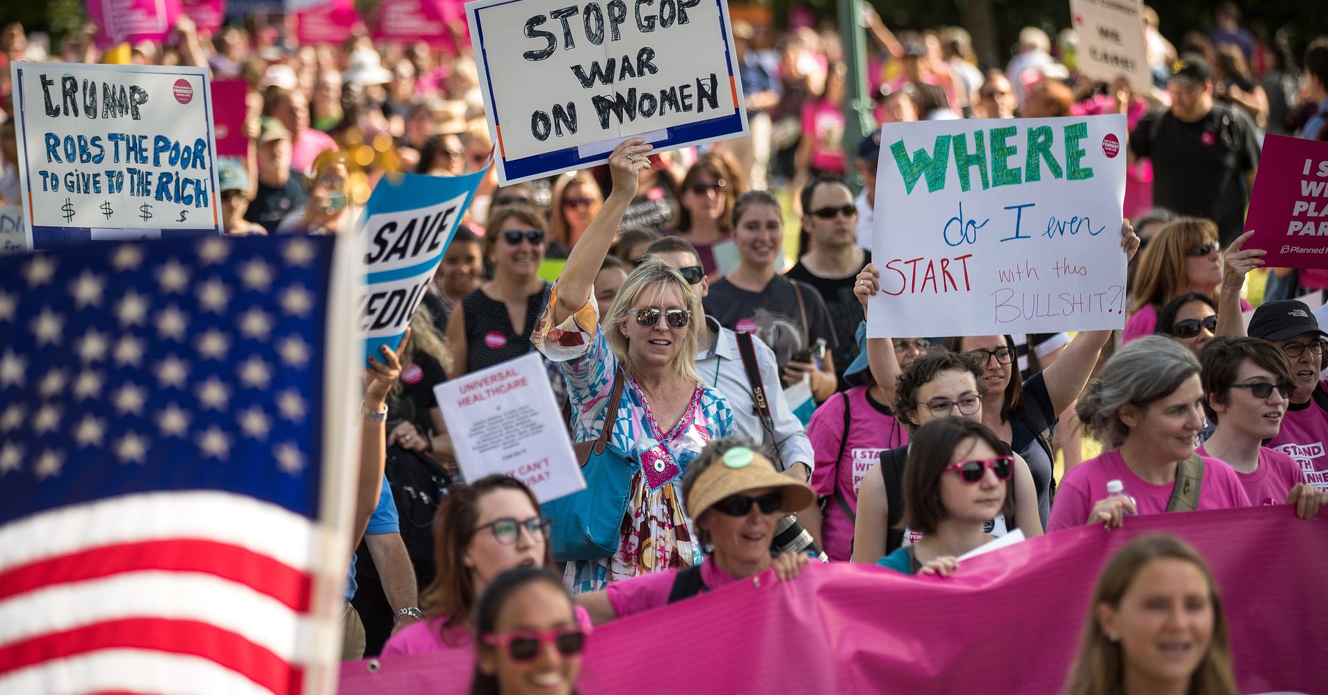 Democrats Rally Troops To Protest GOP Health Care Bill In 'Human Chain ...