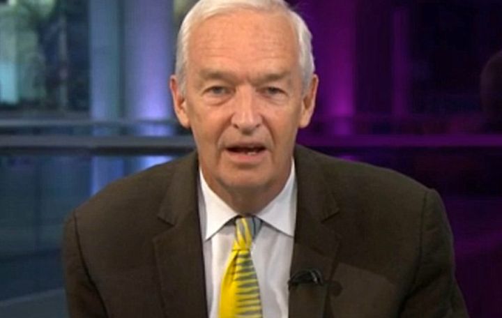 Presenter Jon Snow responded to a guest's jibe on Wednesday