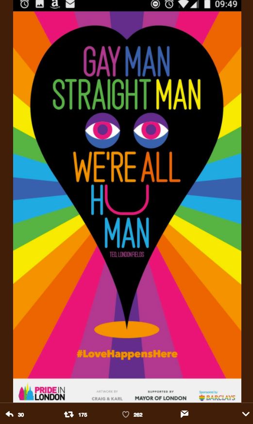 London Pride Posters Slammed For Making Lgbt Rights All About Straight People Huffpost Uk Life