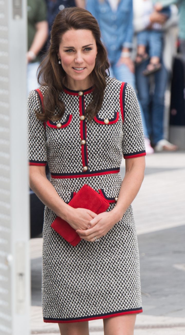 Kate Middleton, the Duchess of Cambridge, Wears Gucci at the