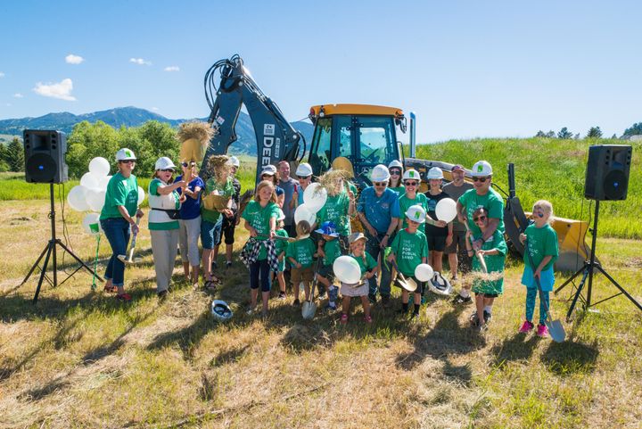 Breaking ground on the new Story Mill Community Park in Bozeman, MT.