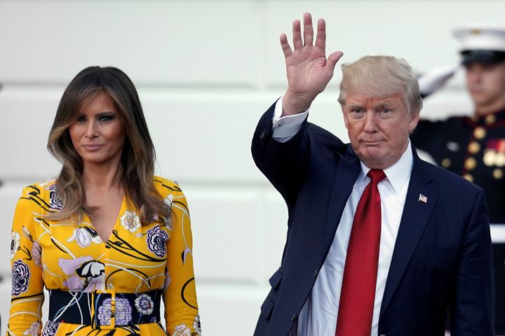 First lady Melania Trump and President Donald Trump.