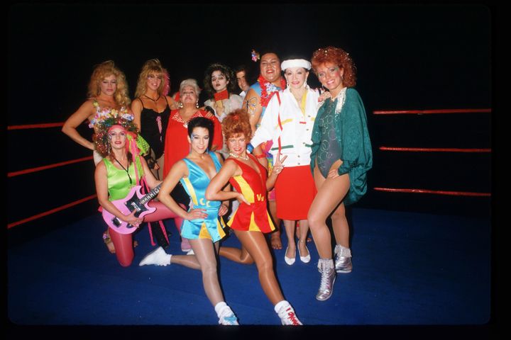Some of the original Gorgeous Ladies of Wrestling