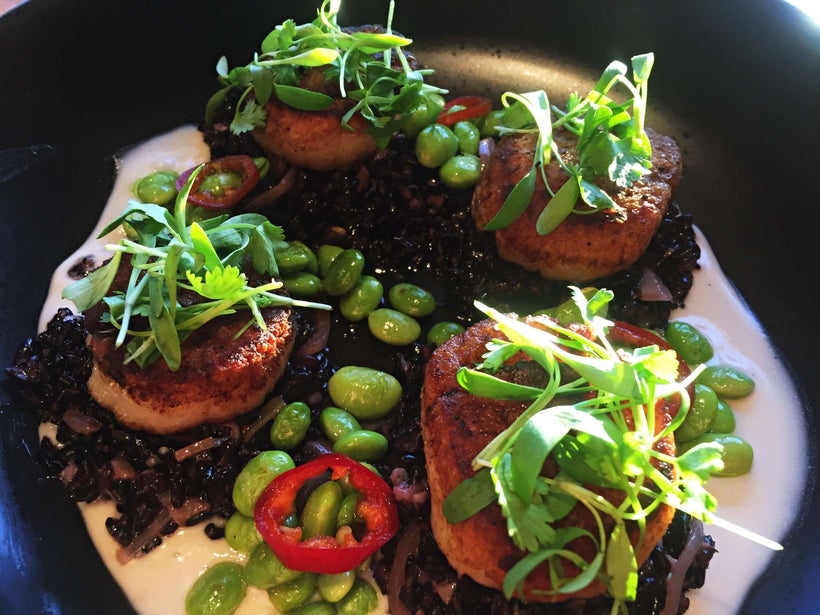 Cusp’s pan-seared sea scallops