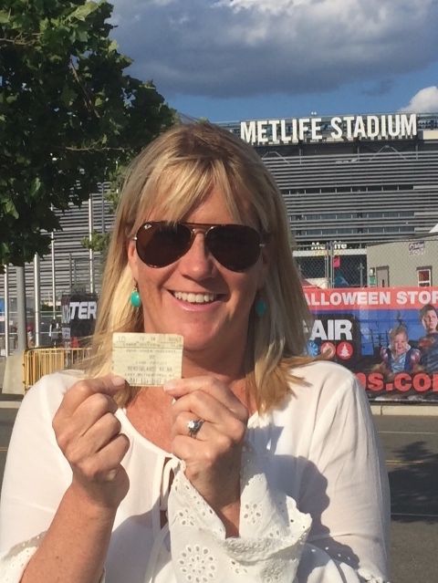 Me at the 30th Anniversary Joshua Tree concert with my original ticket from (which cost $16.50, by the way).