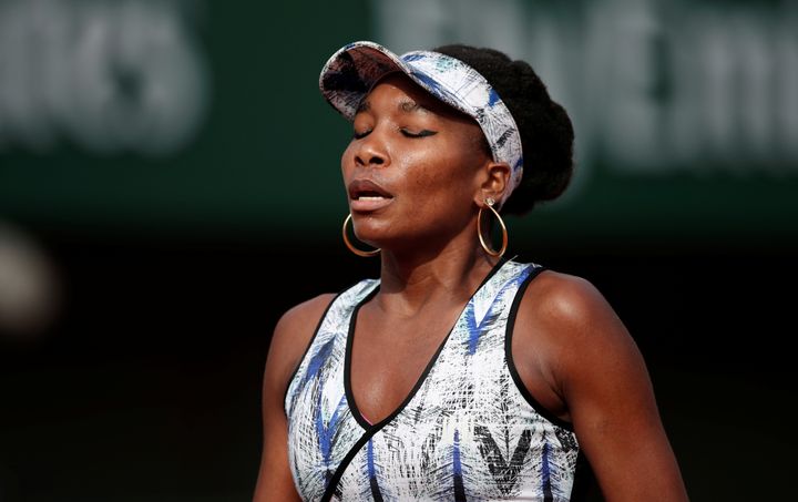 Venus Williams pictured at Roland Garros, Paris, on 4 June 