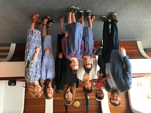 Our family with grandma Sheila and Judge Rienne McElyea at Shoshana’s adoption