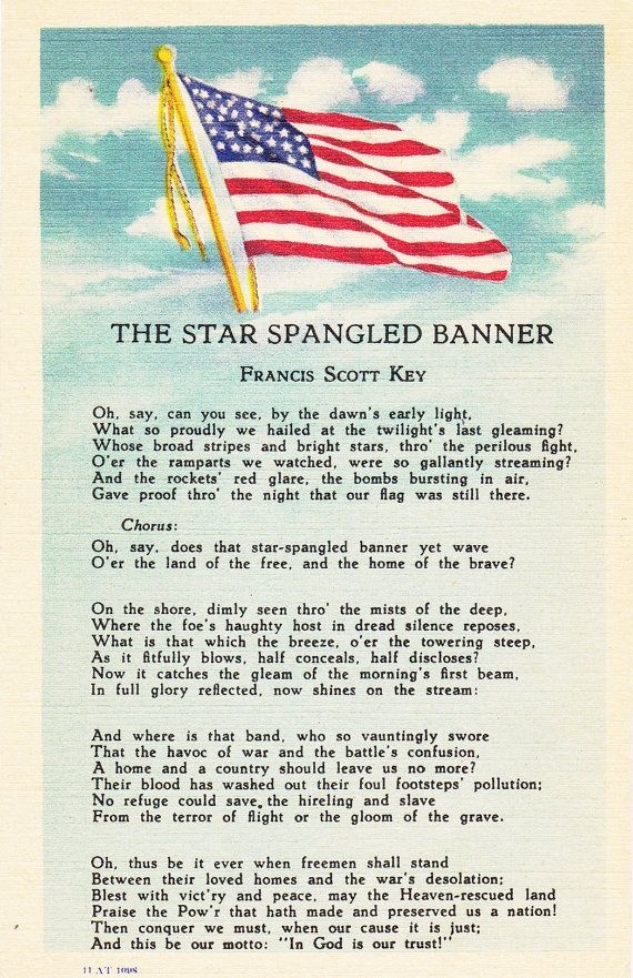 flag and anthem