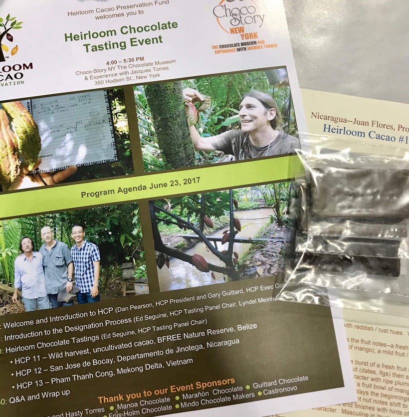 Heirloom Chocolate Tasting