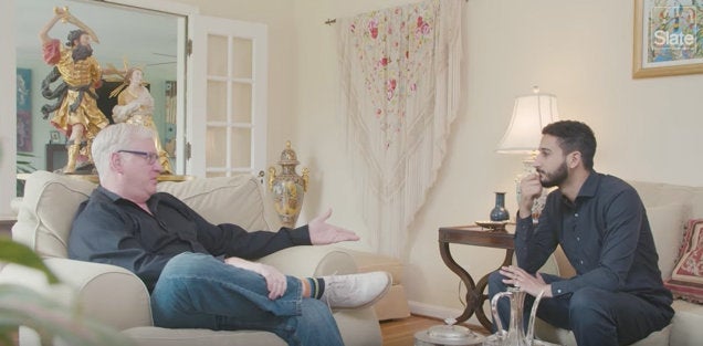 Aymann Ismail visits the home of Jim Hoft, the founder of the conservative blog Gateway Pundit.