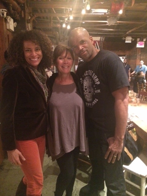 <p>April, Sheila, Darryl at The Felix Organization Thanksgiving Event</p>