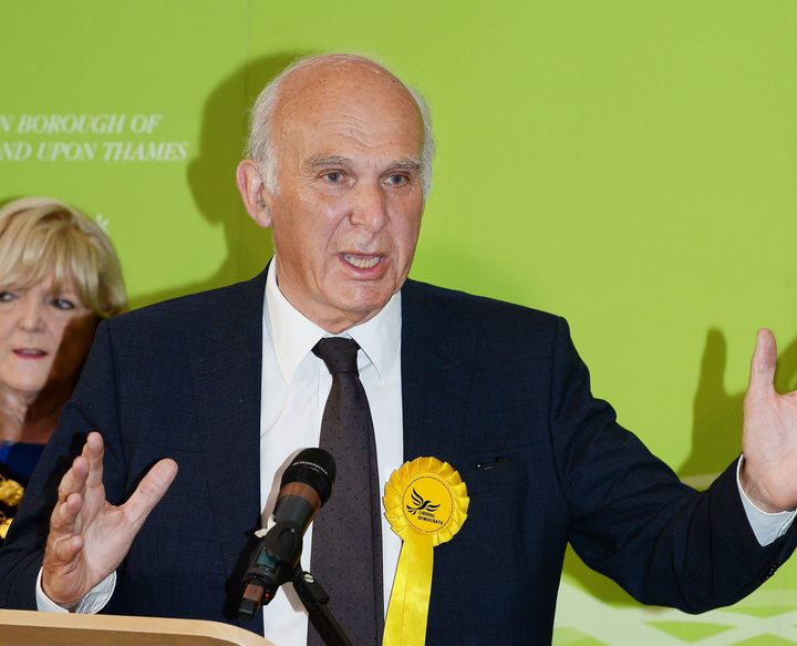 Vince Cable, pictured after winning the Twickenham seat in the General Election, said Tim Farron did not handle questions around gay rights well during the campaign.