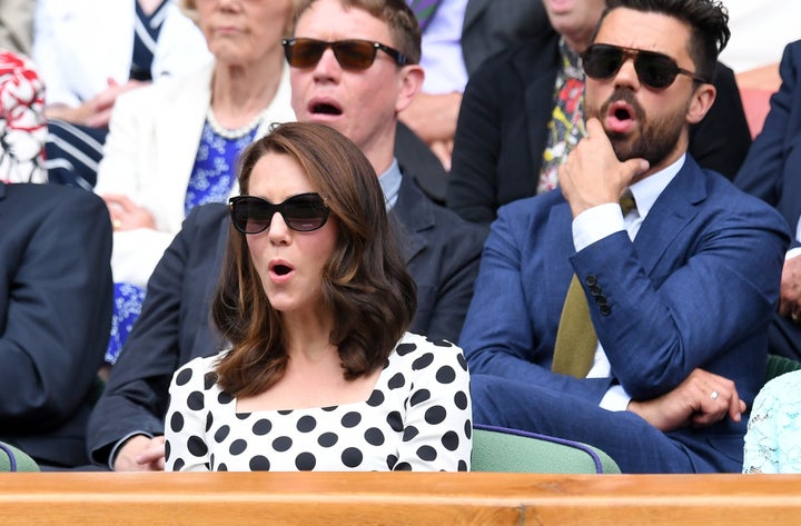 The Duchess Of Cambridge Debuts Bold New Hairstyle On The First Day Of Wimbledon Huffpost Uk Style 