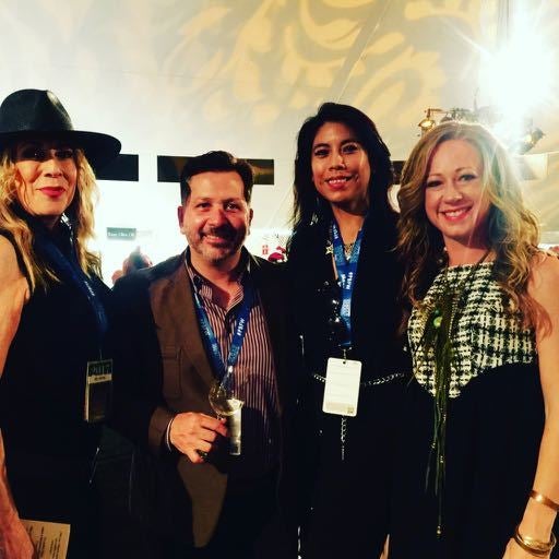 l to r, Kelly Mitchell, Anthony Giglio, Christine Rios & Penelope Moore at PBFW 2017