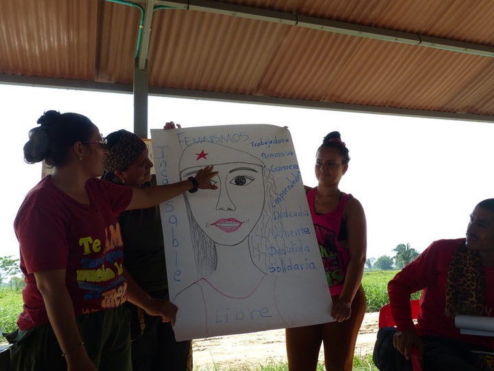 A gender workshop at the FARC concentration zone
