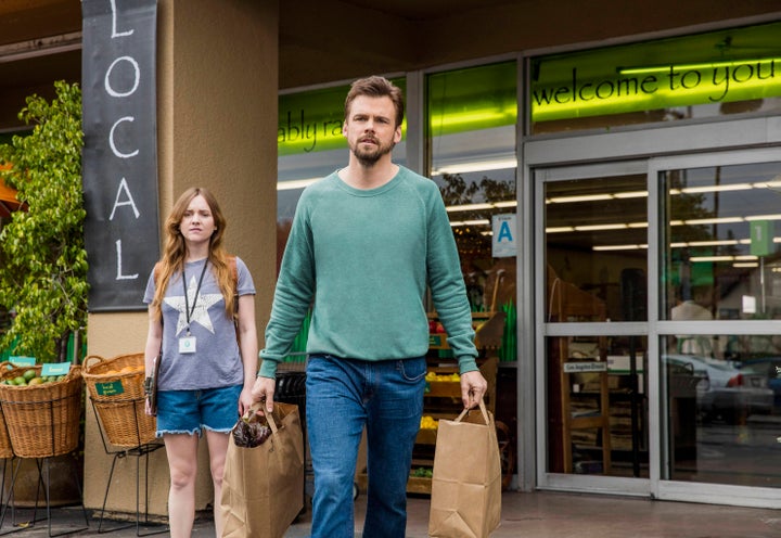 <p>Tara Lynne Barr and Tommy Dewey.</p>